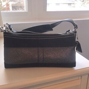 Y2K COACH black and dark silver handbag, OS
